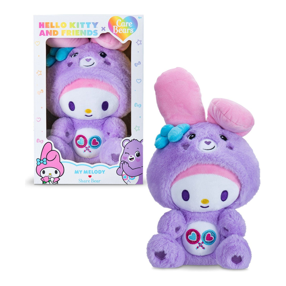 Care Bears x Hello Kitty 25cm Premium Plush Toy Collection