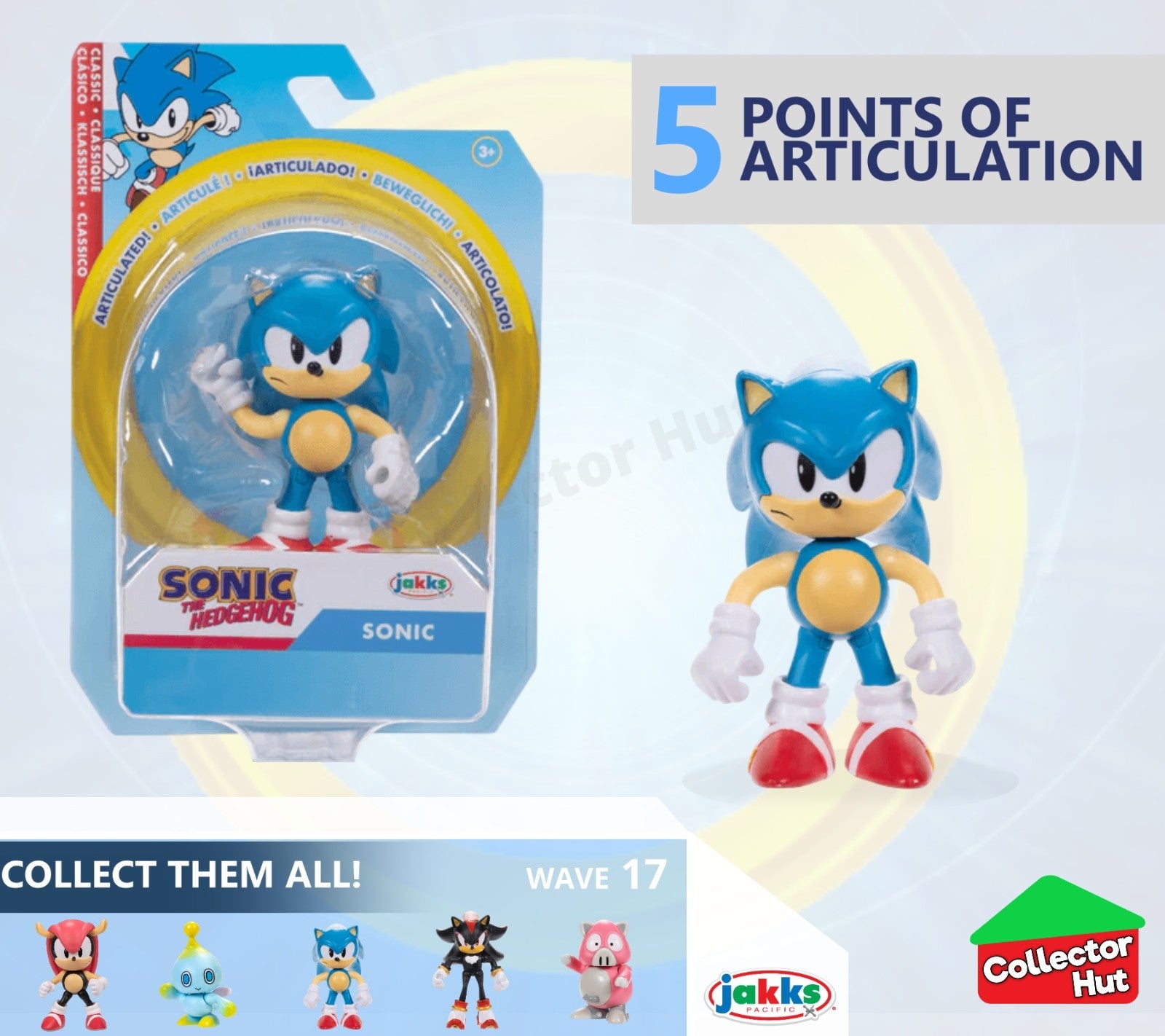 Sonic the Hedgehog Figures 2.5" JAKKS Posable Collectible CHOOSE YOUR CHARACTER