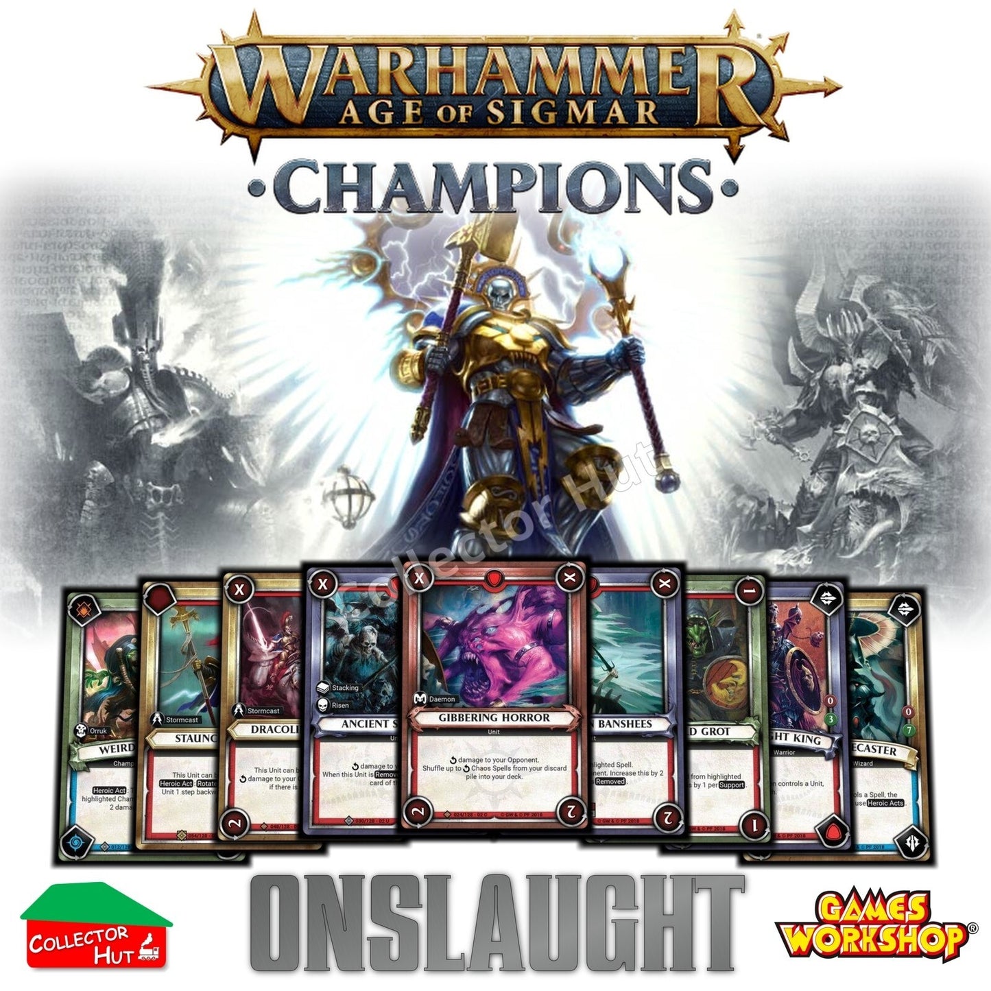 Warhammer Age of Sigmar: Champions Wave 2 ONSLAUGHT Trading Cards CHOOSE SINGLES