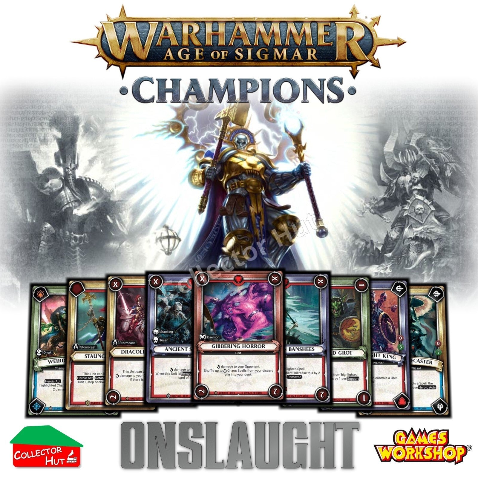 Warhammer Age of Sigmar: Champions Wave 2 ONSLAUGHT Trading Cards CHOOSE SINGLES