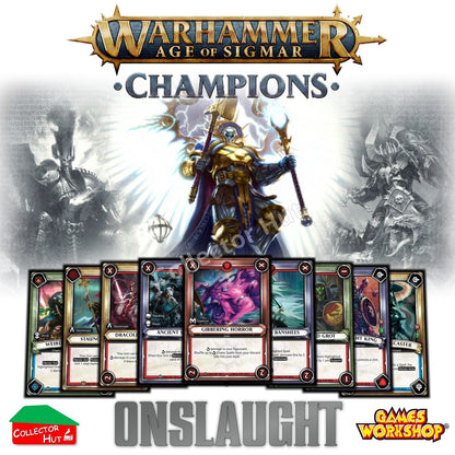 Warhammer Age of Sigmar: Champions Wave 2 ONSLAUGHT Trading Cards CHOOSE SINGLES