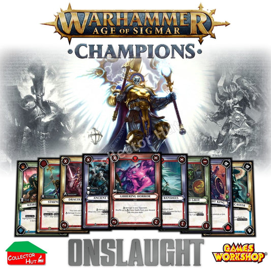 Warhammer Age of Sigmar: Champions Wave 2 ONSLAUGHT Trading Cards CHOOSE SINGLES
