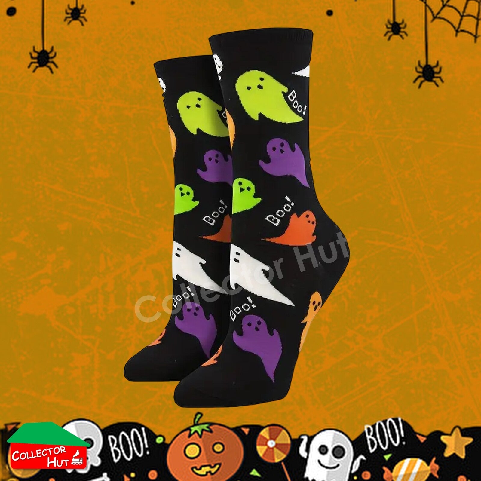 Happy Crew Socks Novelty HALLOWEEN Cotton Blend Anti-Odor Unisex CUSTOM Gift Set