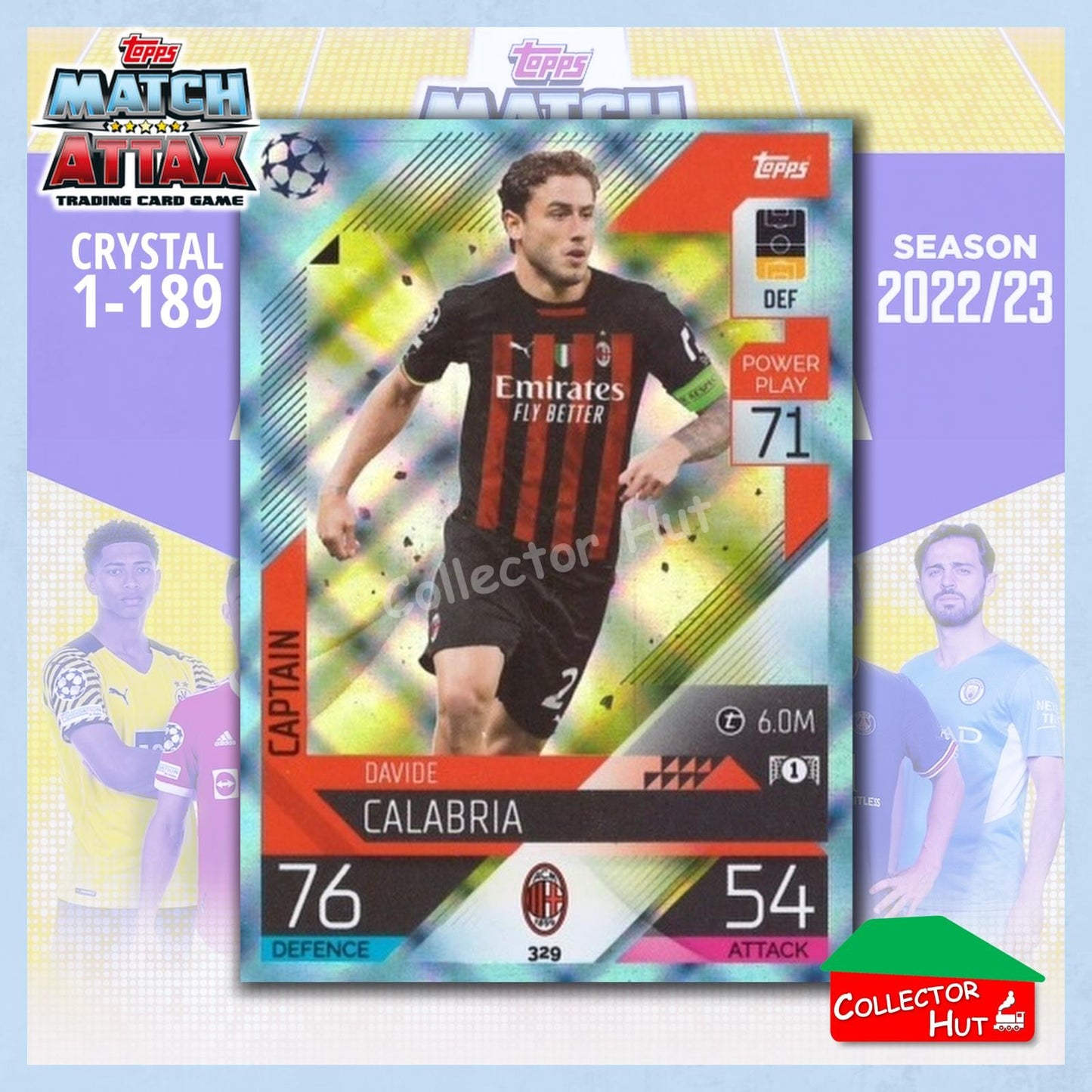 Topps Match Attax Europa Champions League 2022/23 Crystal Parallel Cards 190-387