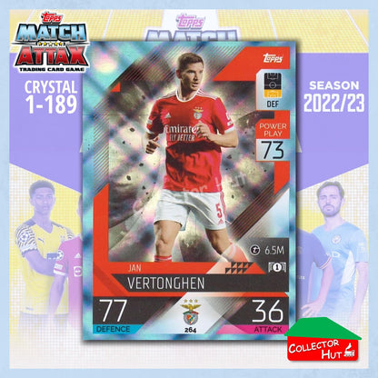Topps Match Attax Europa Champions League 2022/23 Crystal Parallel Cards 190-387