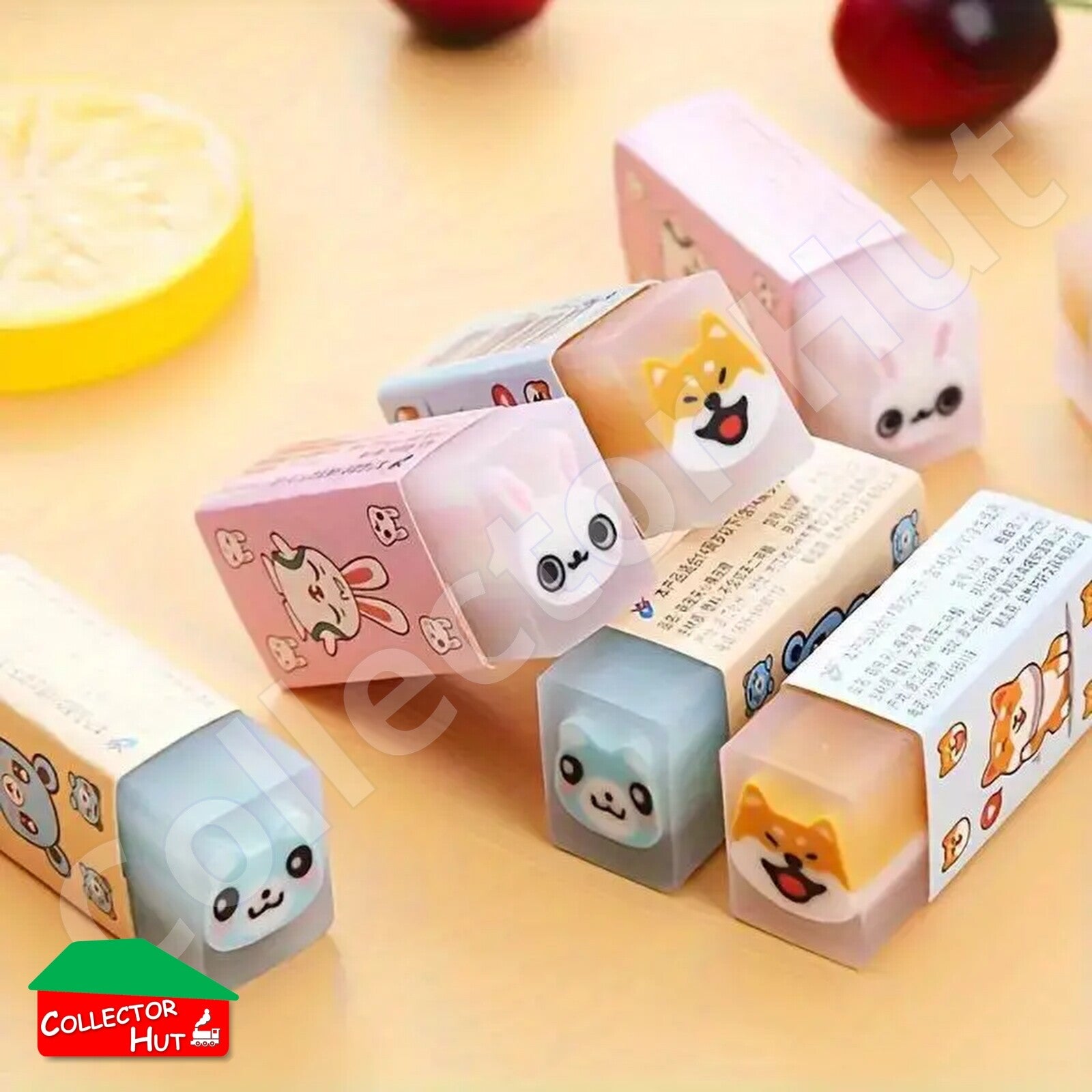 Novelty Sandwich Erasers 3pcs 5pcs 6pcs School Gift Party Bag Stocking Fillers