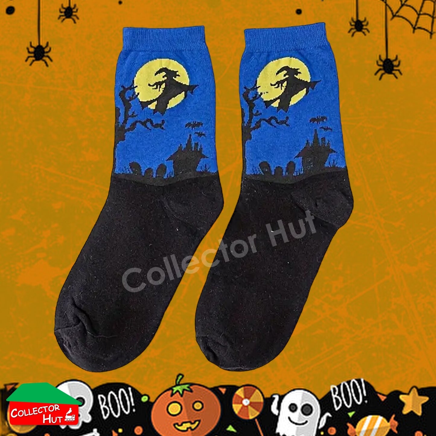Happy Crew Socks Novelty HALLOWEEN Cotton Blend Anti-Odor Unisex CUSTOM Gift Set