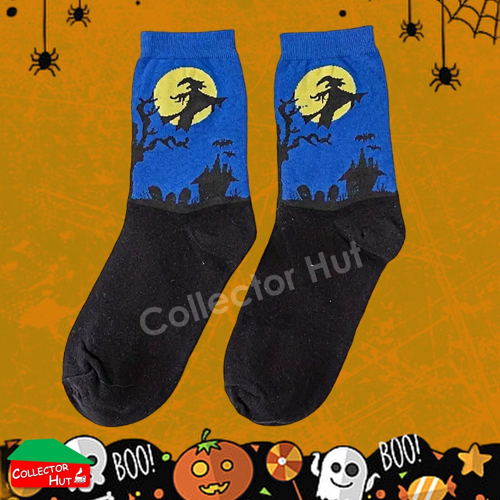 Happy Crew Socks Novelty HALLOWEEN Cotton Blend Anti-Odor Unisex CUSTOM Gift Set