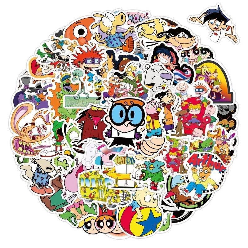 Awesome Stickers Novelty Anime Cartoon Animals Artistic 100's to Choose From