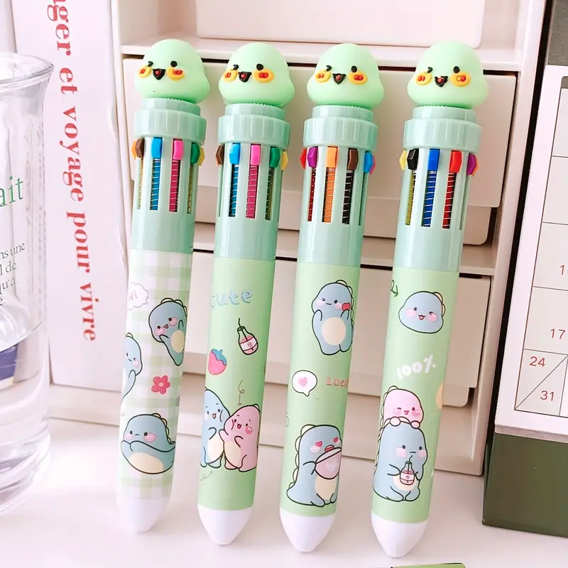 Novelty Ballpoint Pens 10 Colour MULTI-PACKS 4pcs 6pcs for Children