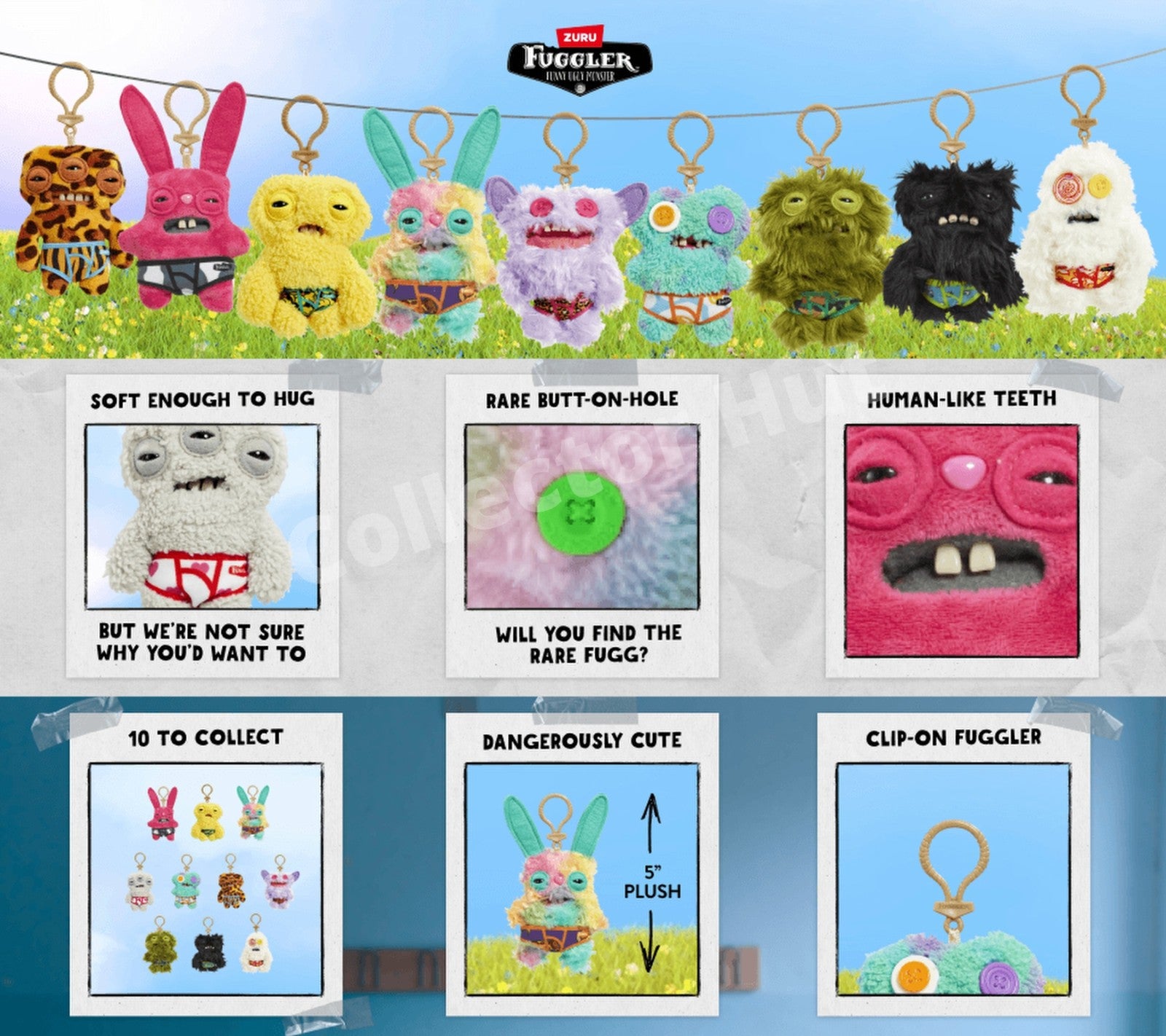 Fugglers 5" Keyrings Series 4 Pick a Character!
