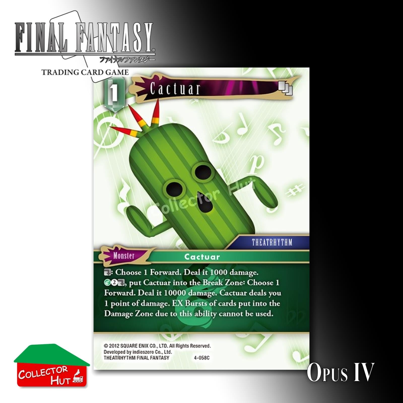 Final Fantasy Trading Card Game OPUS IV 4 FOIL CARDS You Choose