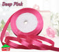 Satin Ribbon Roll Double Sided 23m Various Colours Sizes 10mm 15mm Widths