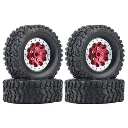 RC Model Wheels Tyres 5mm Hub 68mm x 24mm 59g ALLOY BEADLOCK 4pcs Set MN82 MN99