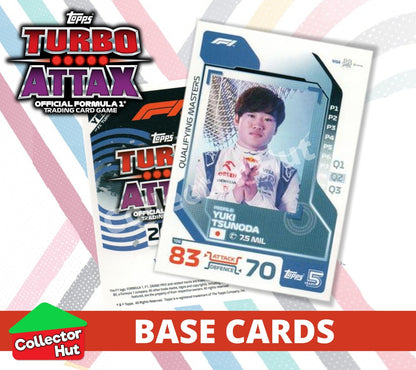 Topps Turbo Attax Formula 1 F1 2024 #1-166 Base Cards YOU CHOOSE