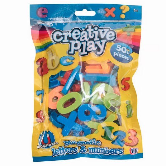 Magnetic Letters & Numbers 50+ Pieces Creative Play HTI