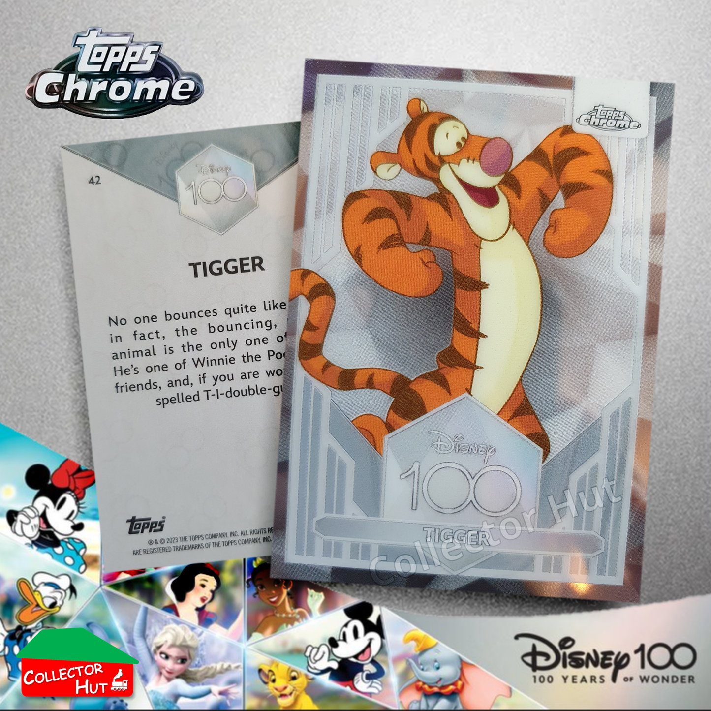Disney 100 Topps Chrome 2023 Base Cards 1-100 Pick Singles to Complete Your Set
