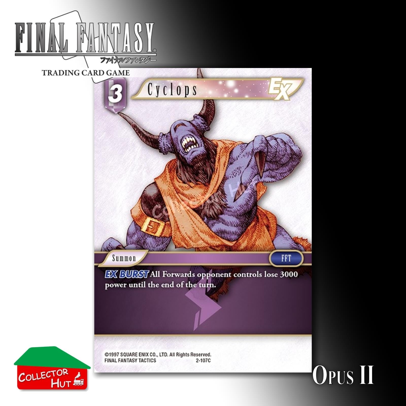 Final Fantasy Trading Card Game OPUS II 2 Singles You Choose