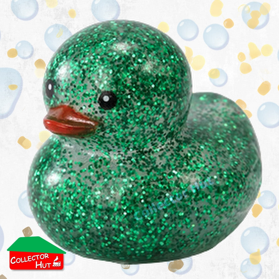 Novelty Rubber Ducks GLITTER 5cm Assorted Characters Designs