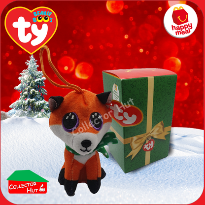 McDonald's Happy Meal 2021 Festive Christmas TY Beanie Boo Plush Toys