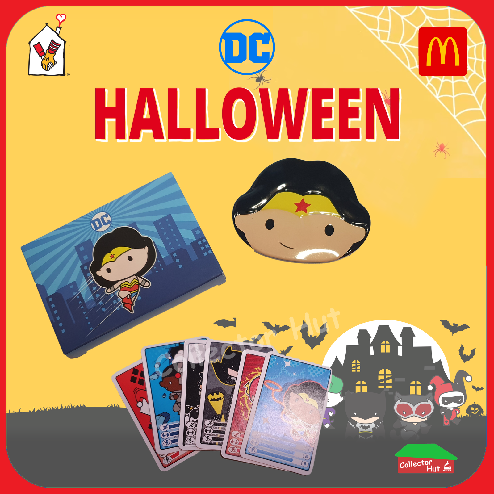 McDonald's Happy Meal DC Super Heroes & Villains Collector's Tin Play Sets