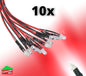 LED Light Bulbs DC 12v Pre-Wired Waterproof 3mm 5mm 10 Pack 20cm RC Cars Trucks