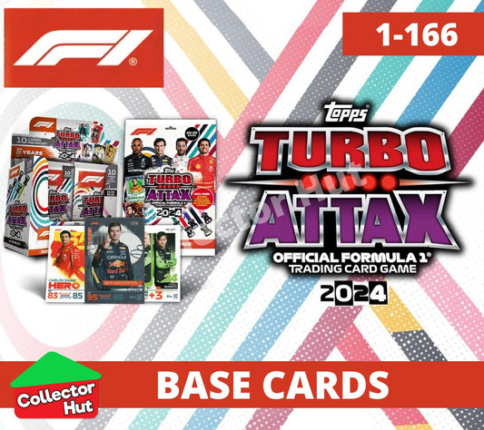 Topps Turbo Attax Formula 1 F1 2024 #1-166 Base Cards YOU CHOOSE