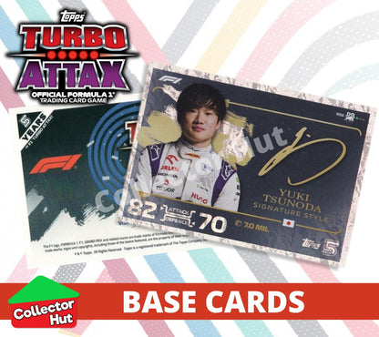 Topps Turbo Attax Formula 1 F1 2024 #1-166 Base Cards YOU CHOOSE