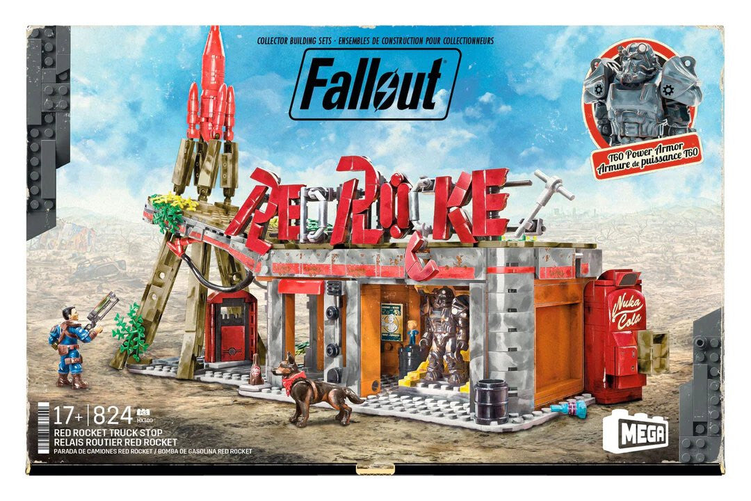 Fallout 4 Red Rocket Truck Stop Mega Bloks Buildable Display Model
