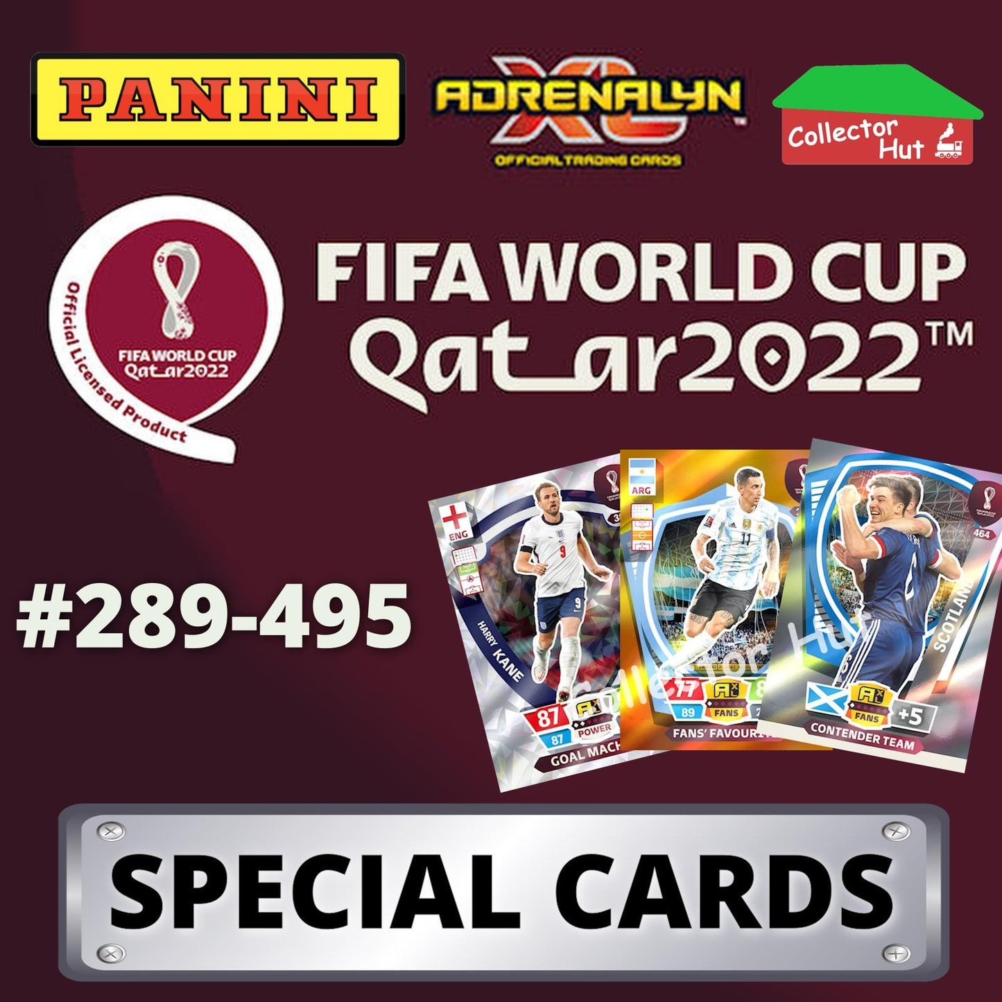 Panini Adrenalyn XL Qatar World Cup 2022 Trading Cards SPECIAL CARDS #289-495