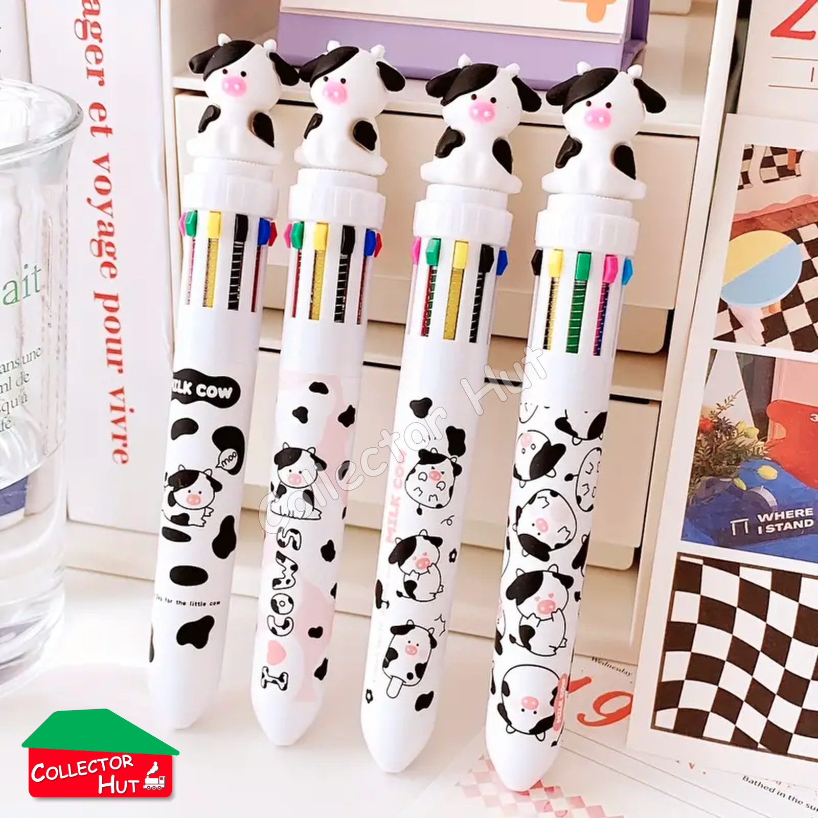 Novelty Ballpoint Pens 10 Colour MULTI-PACKS 4pcs 6pcs for Children