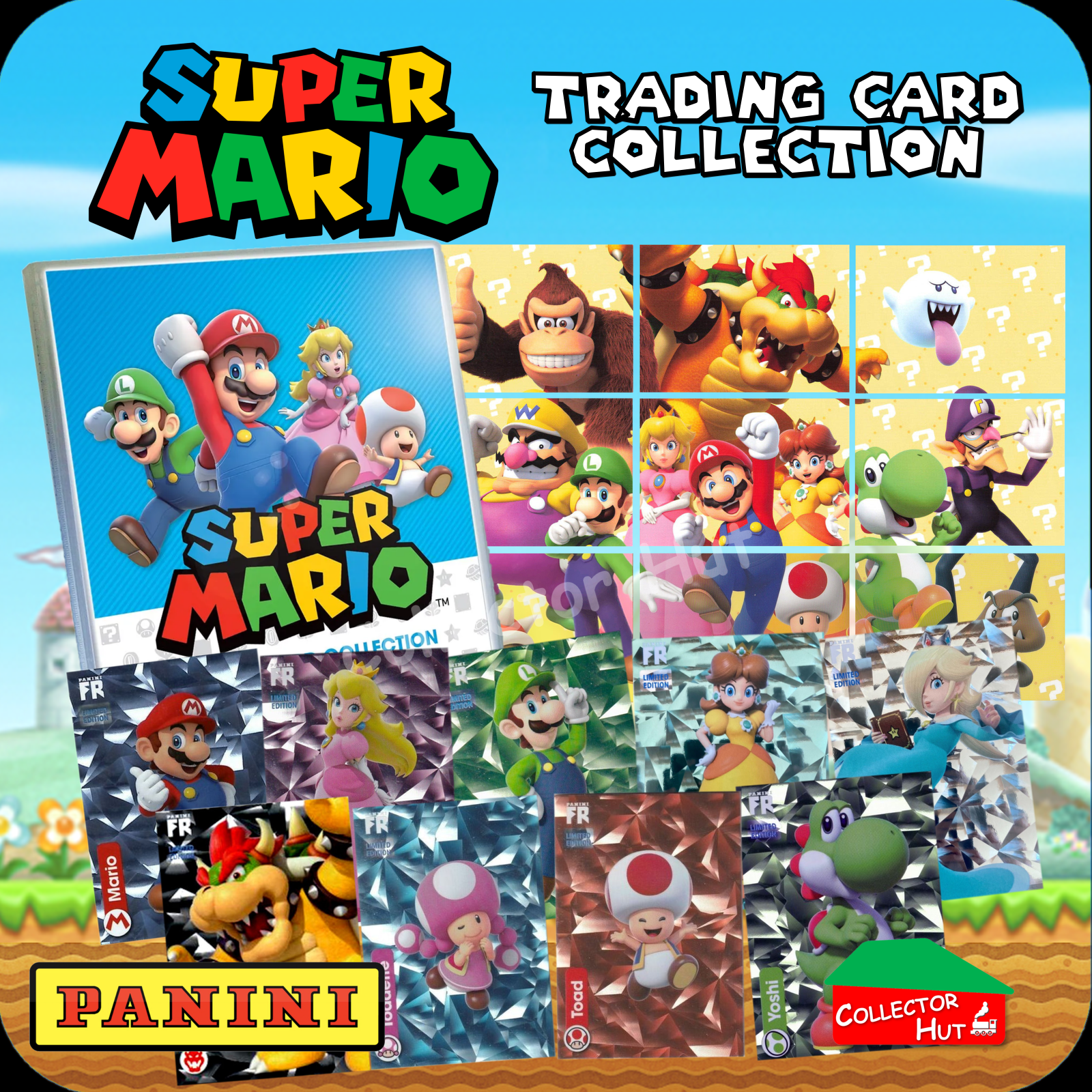 PANINI Super Mario PUZZLE & LIMITED EDITION Trading Cards Choose Your Card!