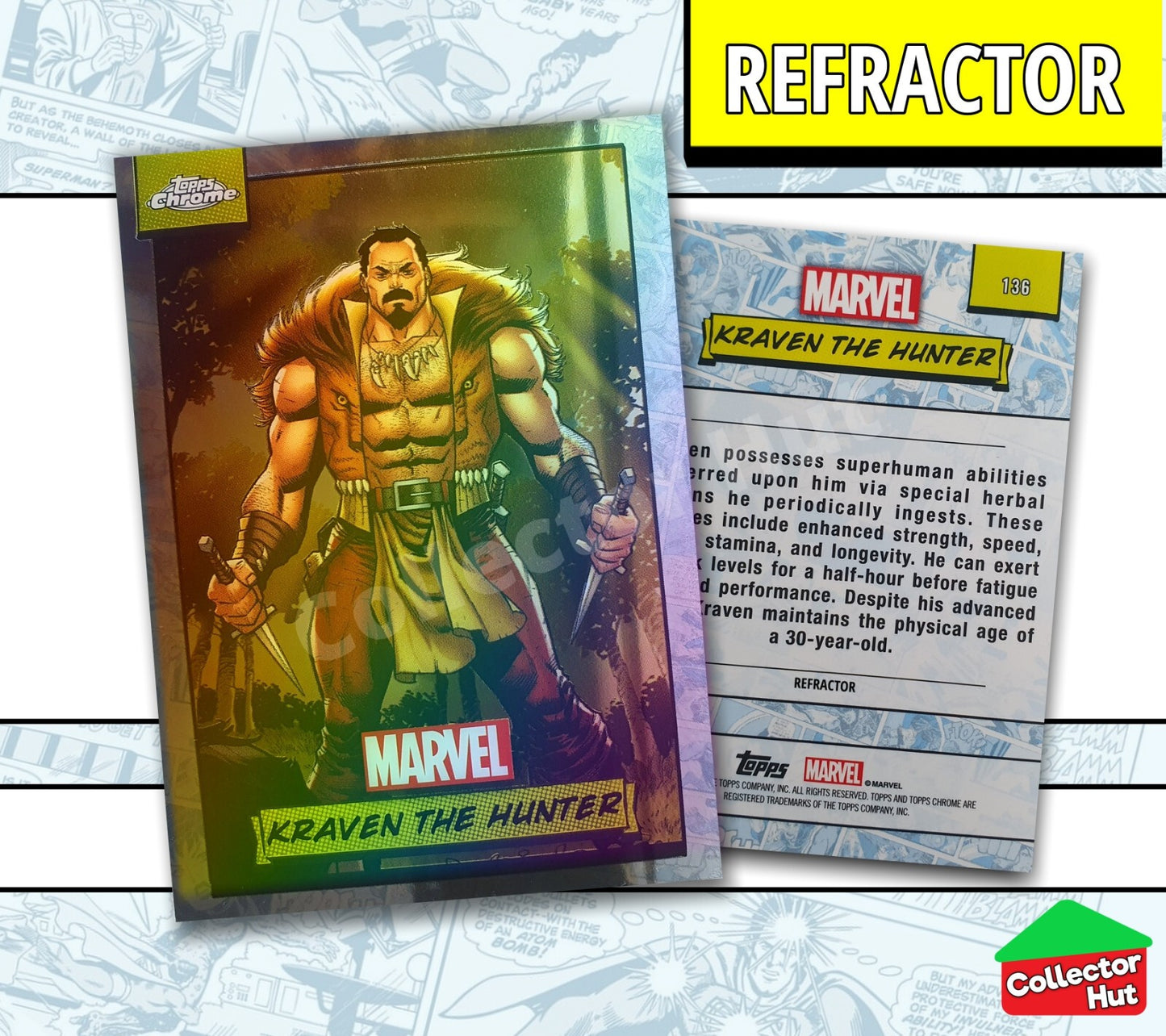 Marvel Topps Chrome 2024 REFRACTOR Card Collection YOU CHOOSE