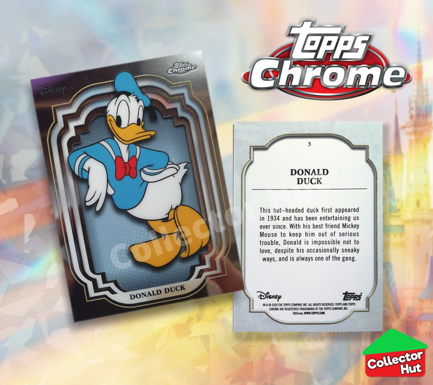 Disney Topps Chrome 2024 Base Cards 1-200 Pick Singles to Complete Your Set