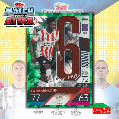 Topps Match Attax Extra 2022/23 Parallel CRYSTAL & EMERALD Cards YOU CHOOSE