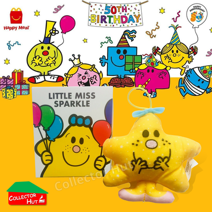 McDonalds Happy Meal Mr Men Little Miss 2024 & 2021 50th Anniversary Plush Toys