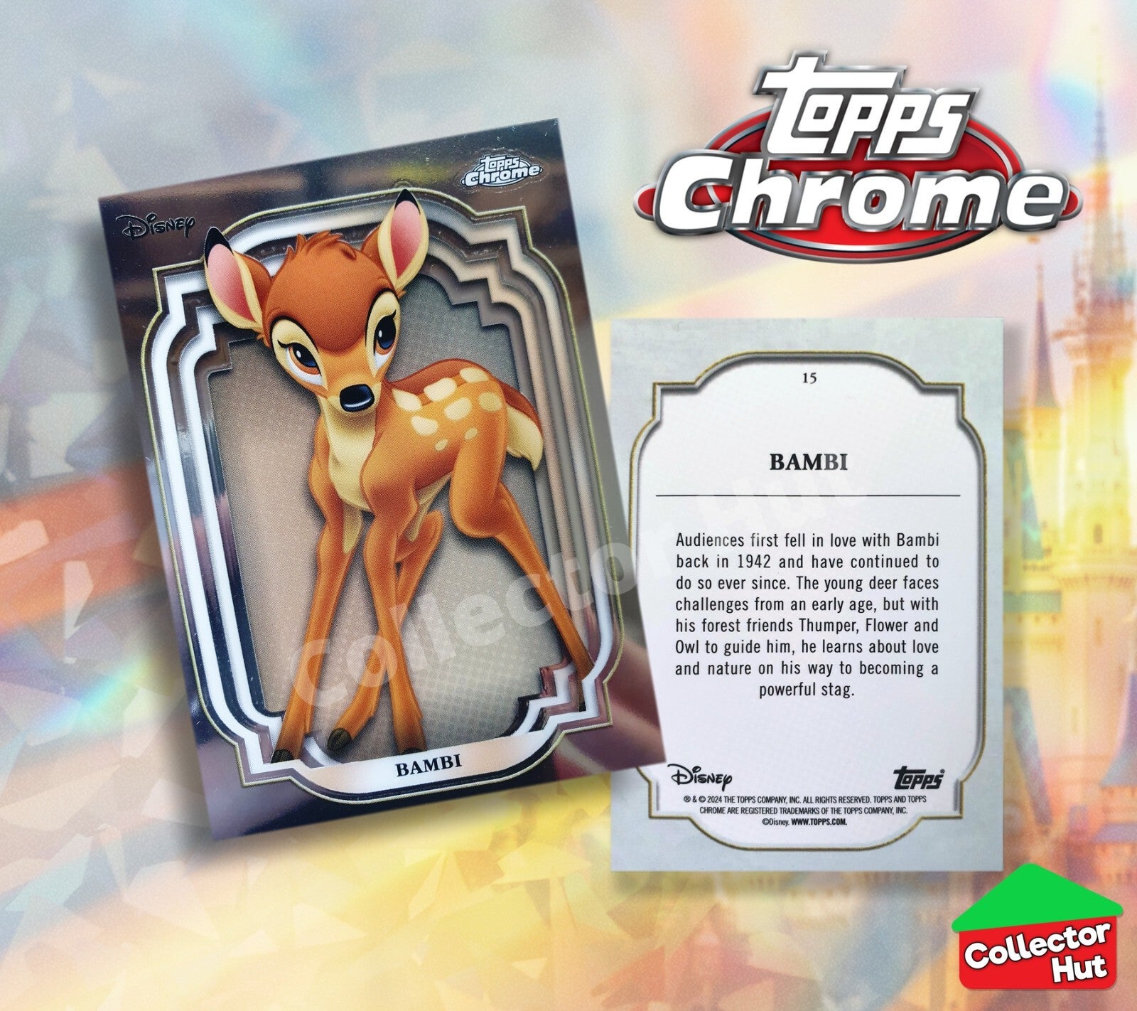 Disney Topps Chrome 2024 Base Cards 1-200 Pick Singles to Complete Your Set
