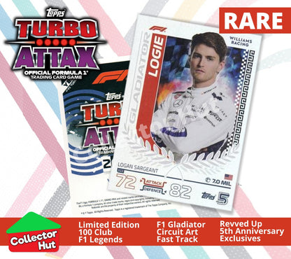 Topps Turbo Attax Formula 1 F1 2024 #313-344 RARE Limited Cards YOU CHOOSE