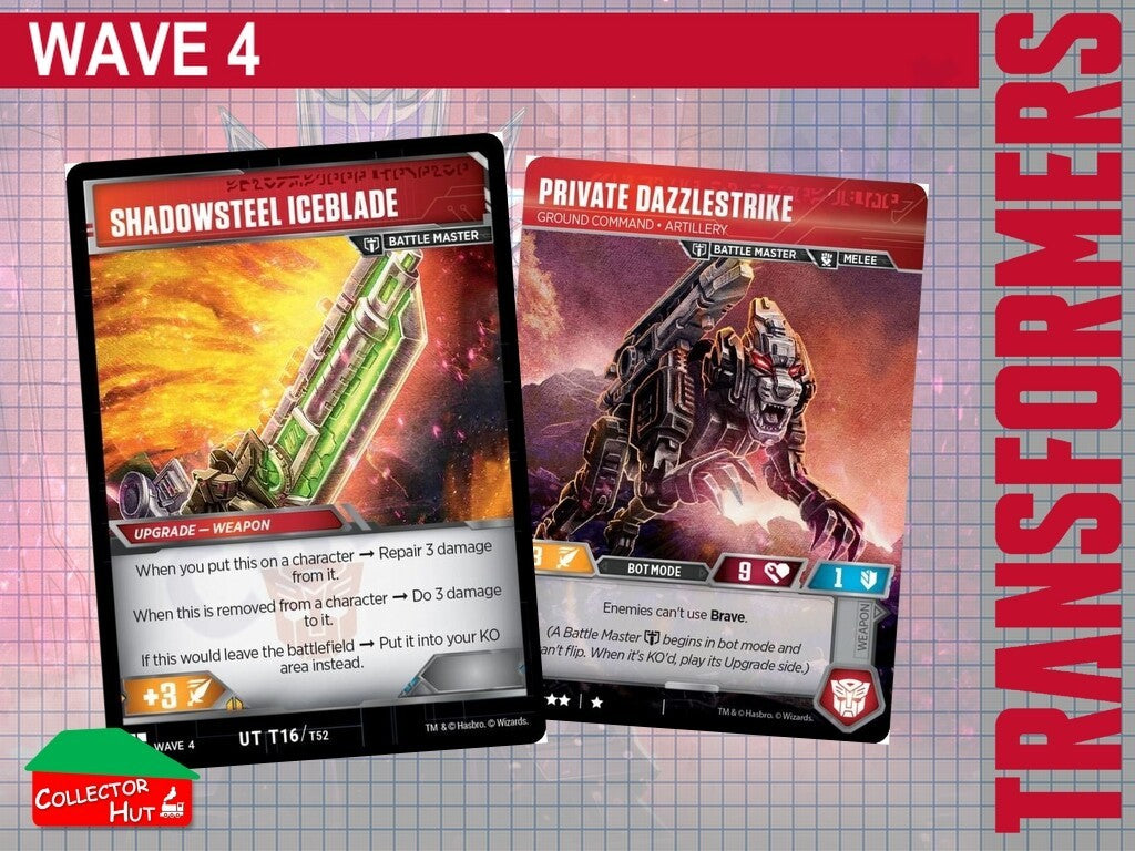 Transformers TCG CHARACTER Trading Cards All Waves
