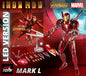 Iron Man Marvel Action Figures 1:10 Scale Avengers Infinity Saga LED VERSION