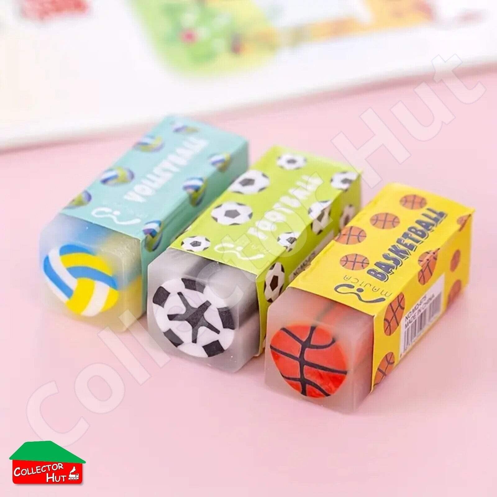 Novelty Sandwich Erasers 3pcs 5pcs 6pcs School Gift Party Bag Stocking Fillers