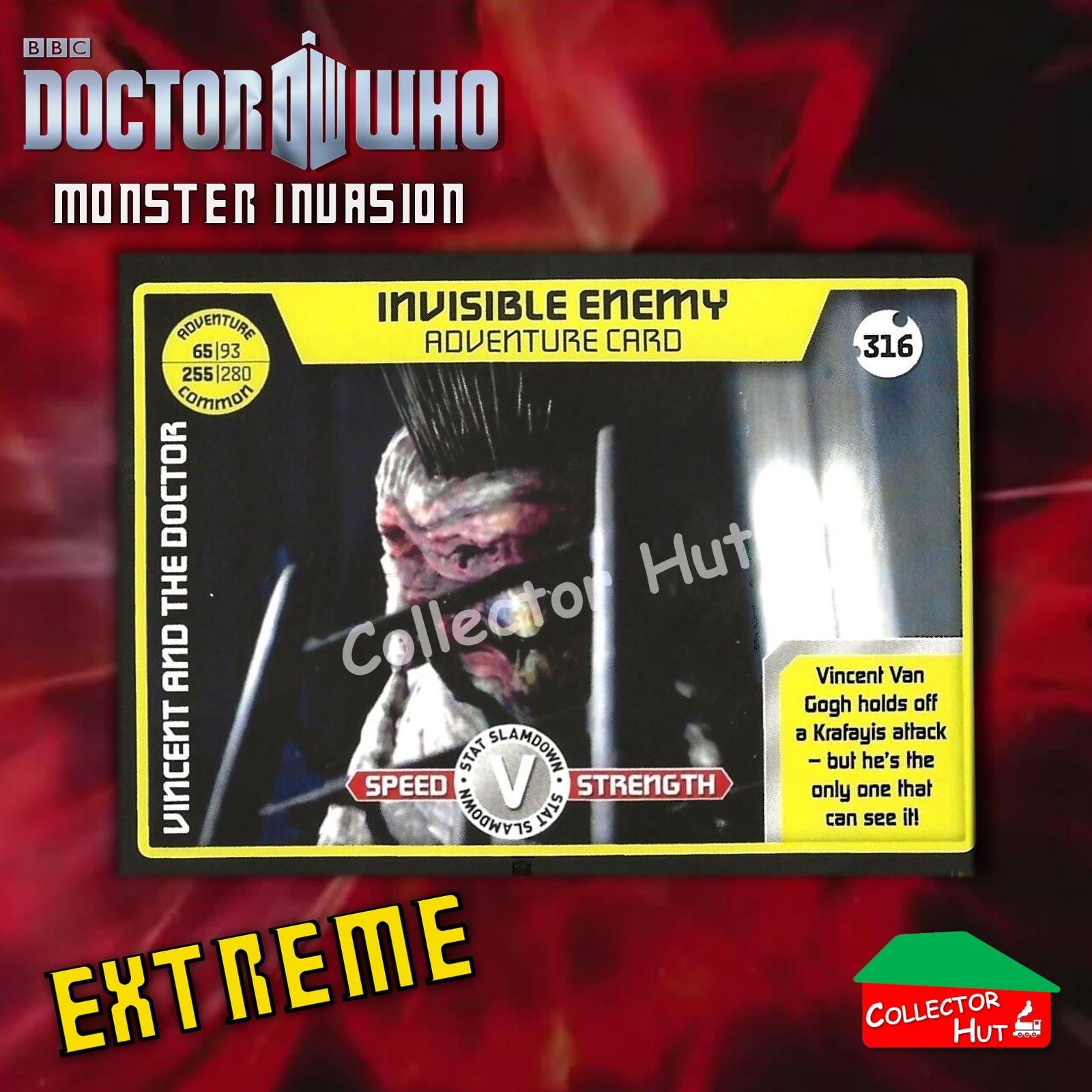 DOCTOR WHO Monster Invasion EXTREME Cards 166-344 New Fresh & Sleeved YOU CHOOSE