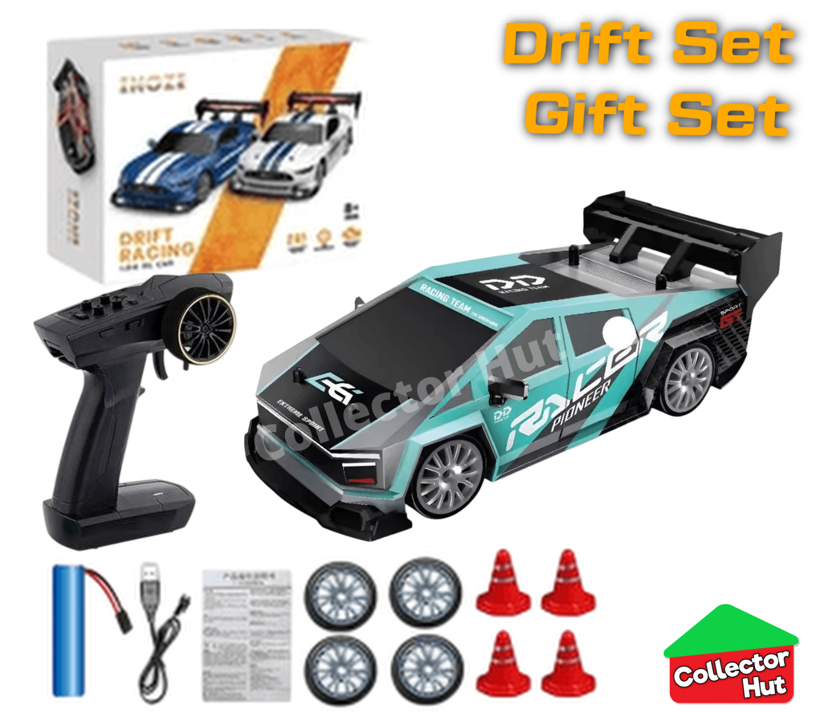 Drift RC Car 1:24 Scale High Speed Remote Control 4WD 2.4Ghz GIFT BOXED