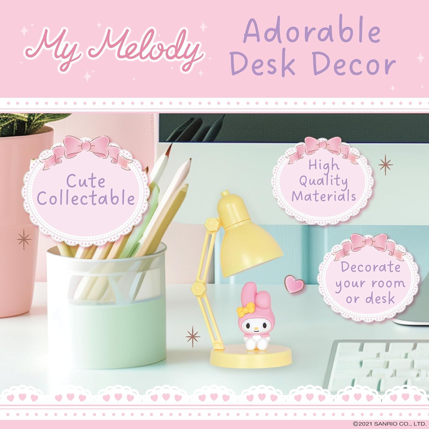 Hello Kitty Melody Mini Novelty Desktop Lamp BlueSky Studios