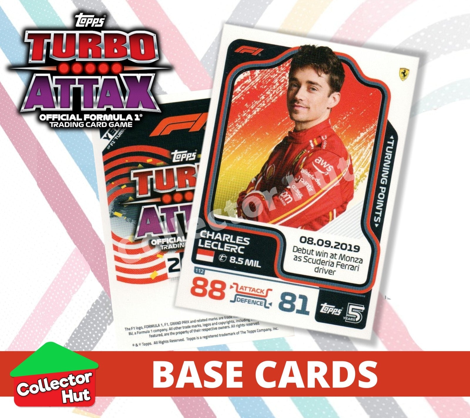 Topps Turbo Attax Formula 1 F1 2024 #1-166 Base Cards YOU CHOOSE