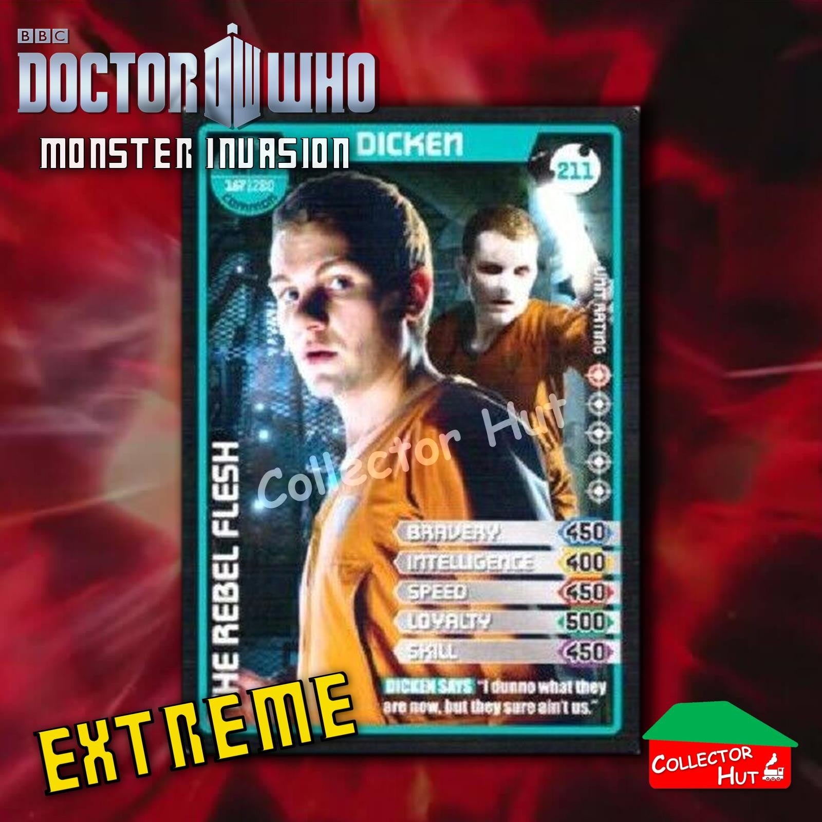DOCTOR WHO Monster Invasion EXTREME Cards 166-344 New Fresh & Sleeved YOU CHOOSE