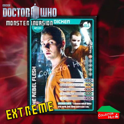 DOCTOR WHO Monster Invasion EXTREME Cards 166-344 New Fresh & Sleeved YOU CHOOSE
