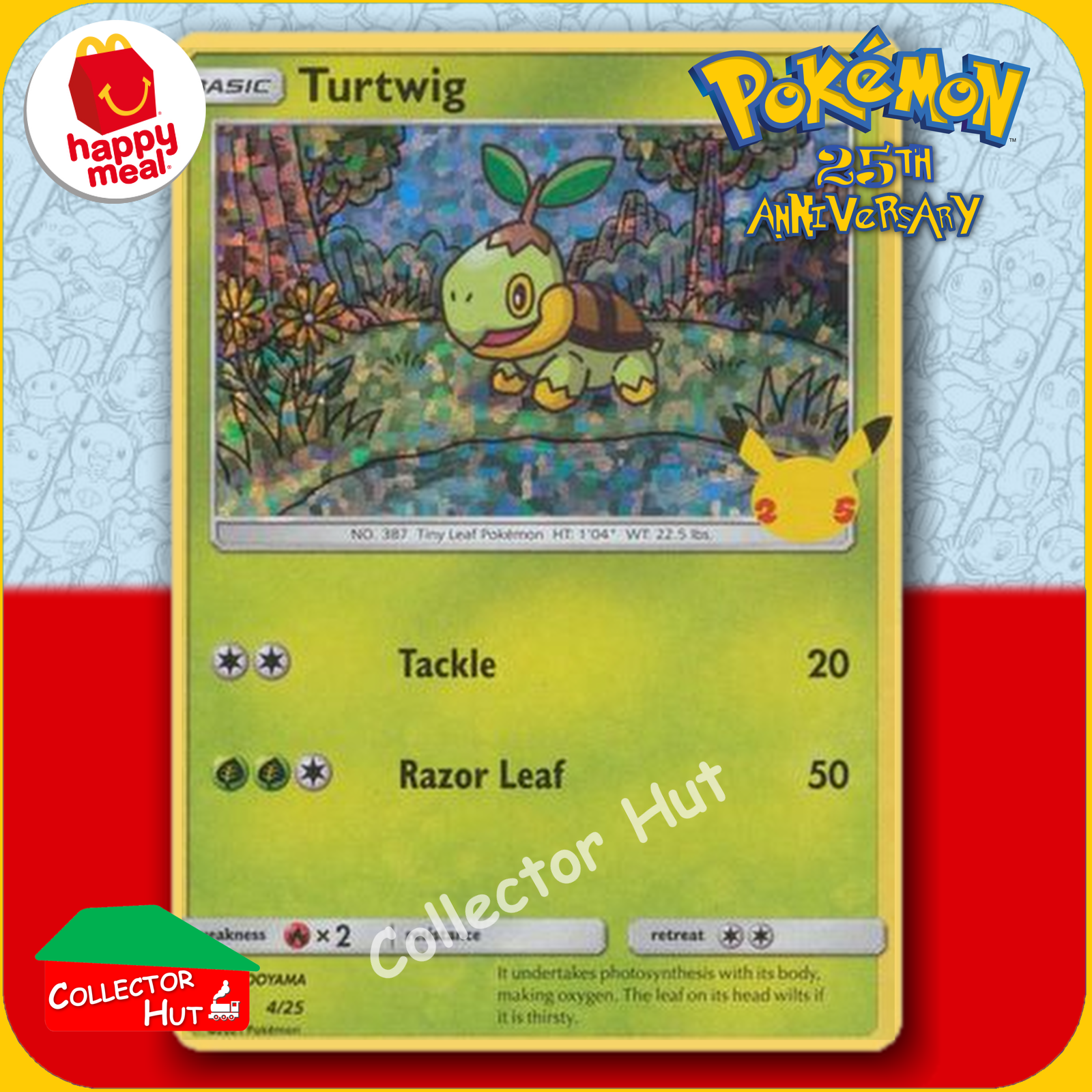McDonald's Happy Meal 2021 Pokémon 25th Anniversary Trading Cards You Choose