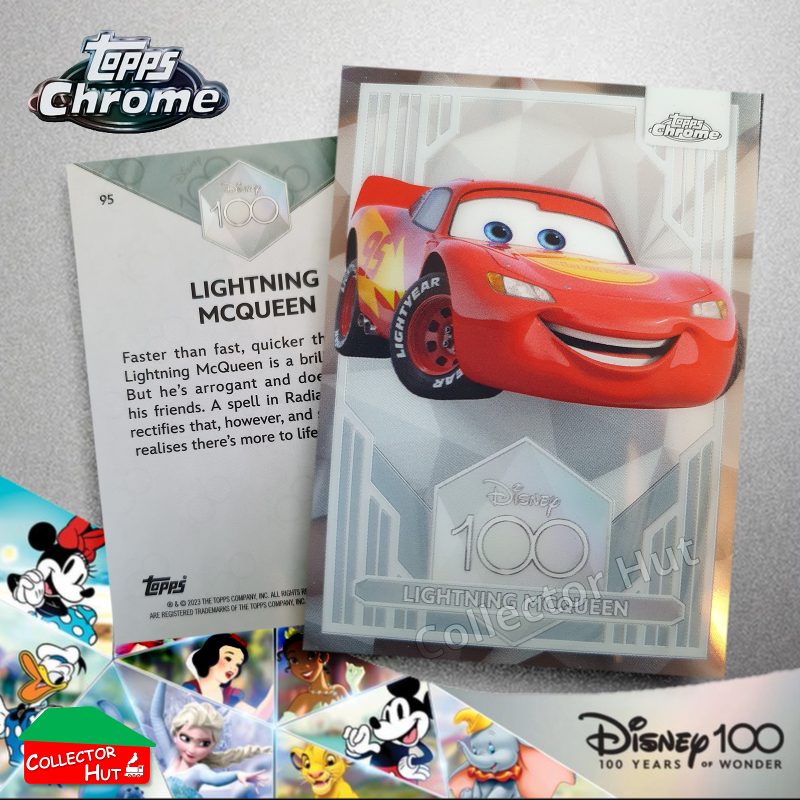 Disney 100 Topps Chrome 2023 Base Cards 1-100 Pick Singles to Complete Your Set