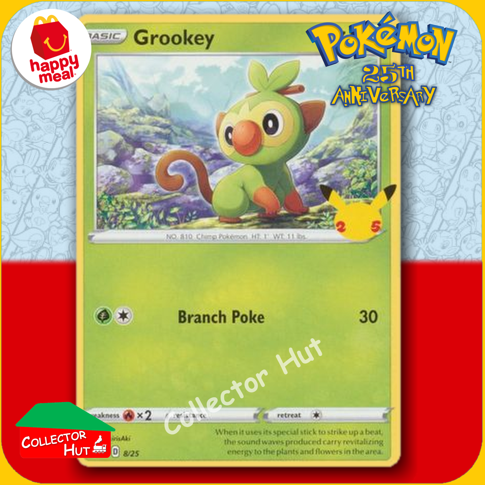 McDonald's Happy Meal 2021 Pokémon 25th Anniversary Trading Cards You Choose